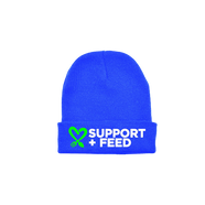 Blue Support + Feed Beanie