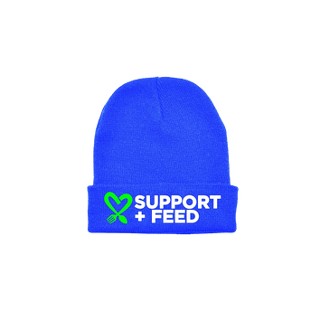 Blue Support + Feed Beanie