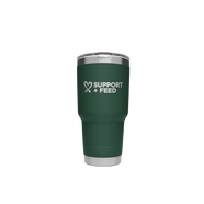 Green Support + Feed YETI Rambler Tumbler 30oz